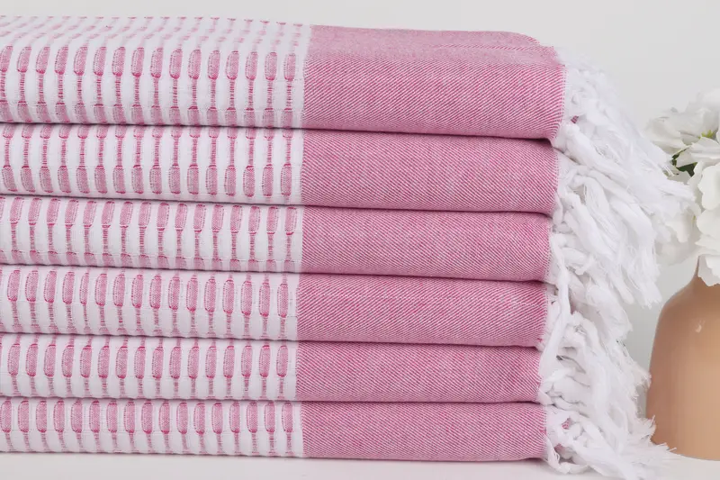 Handmade Gift, Customized Turkish Towel, Beach towel, Soft towel, Summer Gift Ideas, Bridesmaid Gifts Personalized, 70x40 Cotton Geometric Towel - 3