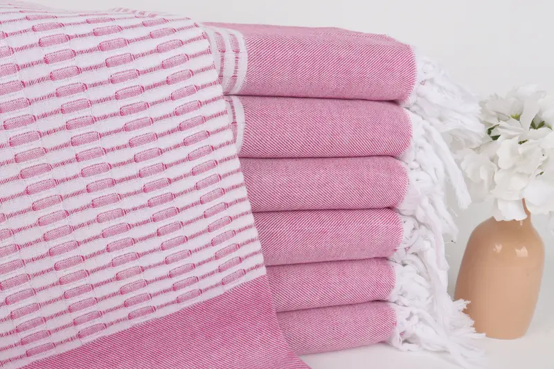 Handmade Gift, Customized Turkish Towel, Beach towel, Soft towel, Summer Gift Ideas, Bridesmaid Gifts Personalized, 70x40 Cotton Geometric Towel - 1