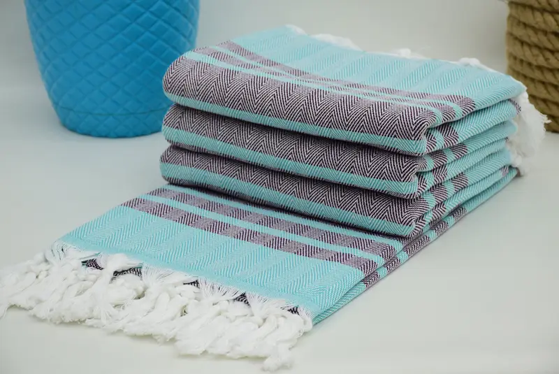 Bridal Gifts, 64x40 Cotton Chevron Towel, Pool Towels, Quick-Dry Beach Towel, Custom Turkish Towel, Bridesmaid Gift, Quick-dry peshtemal - 3