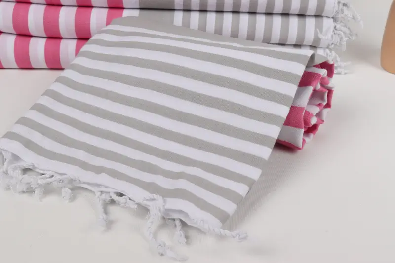 Valentines Day Gift For Her, Bachelorette Party Gifts Bridesmaids, Wedding Shower Gift, 68x36 Cotton Striped Towel, Peshtemal Towel, Summer Gift - 4