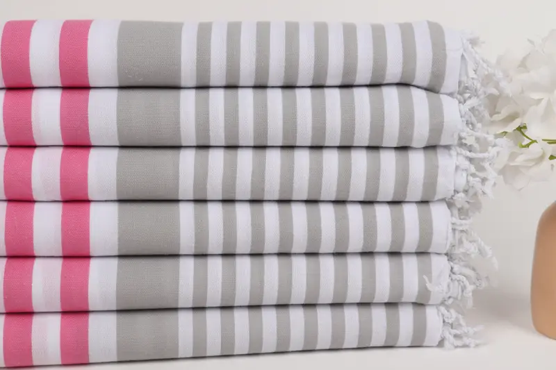 Valentines Day Gift For Her, Bachelorette Party Gifts Bridesmaids, Wedding Shower Gift, 68x36 Cotton Striped Towel, Peshtemal Towel, Summer Gift - 3