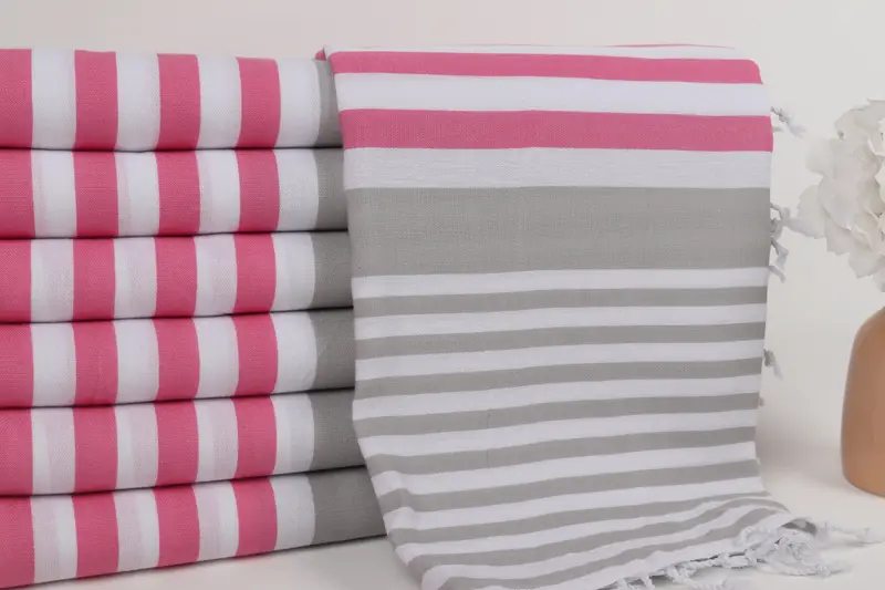 Valentines Day Gift For Her, Bachelorette Party Gifts Bridesmaids, Wedding Shower Gift, 68x36 Cotton Striped Towel, Peshtemal Towel, Summer Gift - 2