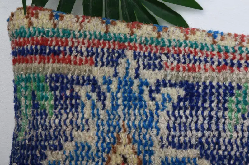 Sala de almohada, funda de almohada de sillón, caja de almohada anatoliana, almohada de regalo, cubierta de simulación de almohada boho, caja de almohada azul 8x16, almohada turca - 2
