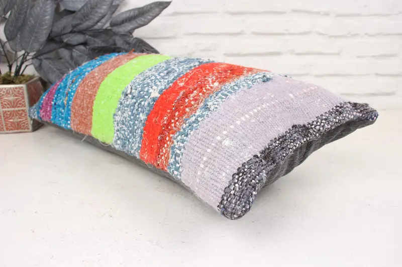 Interior Designer Pillow, Kilim Pillow, Home Decor Pillow, 12x24 Green Pillow Sham, Pillow, Retro Pillow, Outdoor Patio Pillow Sham - 6