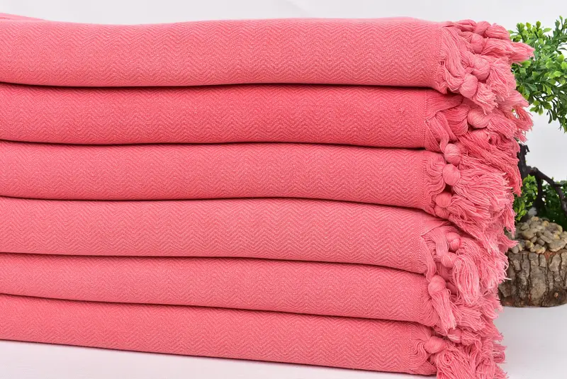 Xmas Gifts, Sand-resistant towel, 64x40 Cotton Herringbone Towel, Monogram Beach Towel, Spa Gift Towel, Quick-Dry Beach Towel, Turkish Towel Bulk - 3