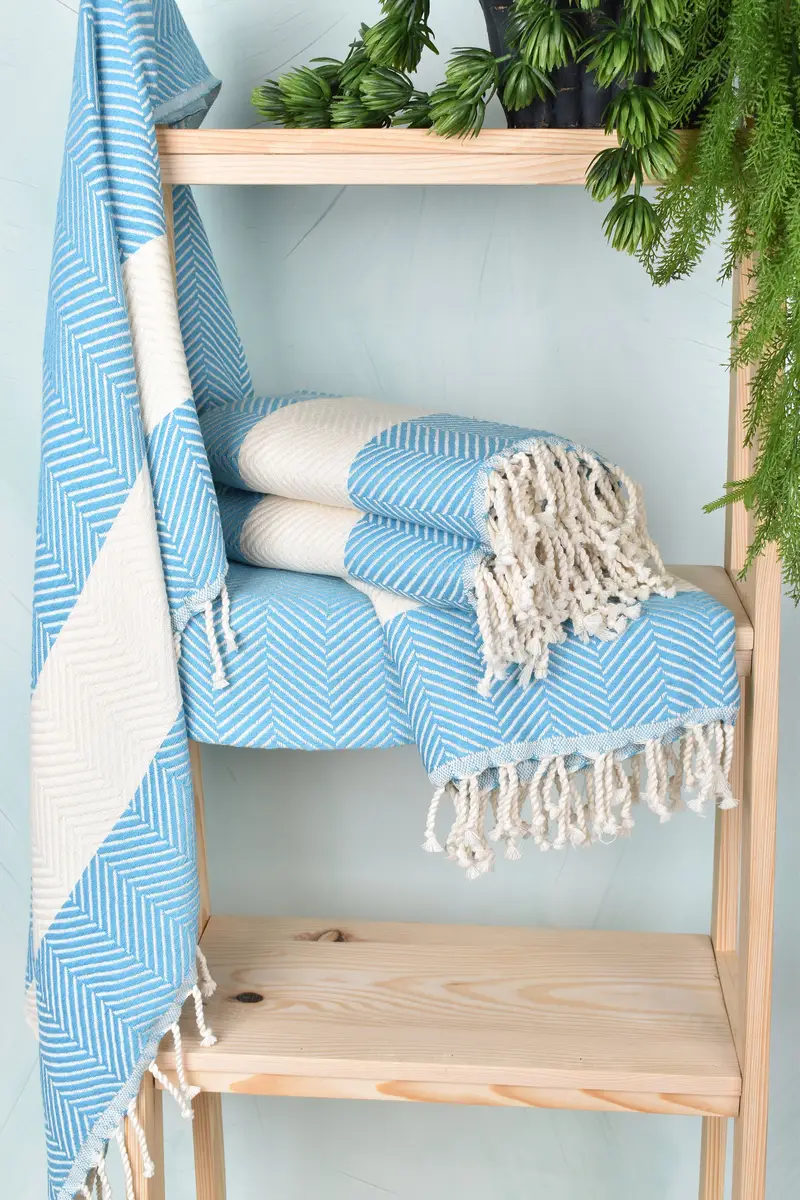 Custom Wedding Gifts, Personalized Towel, Bachelorette Towel, Wedding Gift Ideas, 70x40 Cotton Zig zag Towel, Beach towel, Turkish Towel Monogram - 6