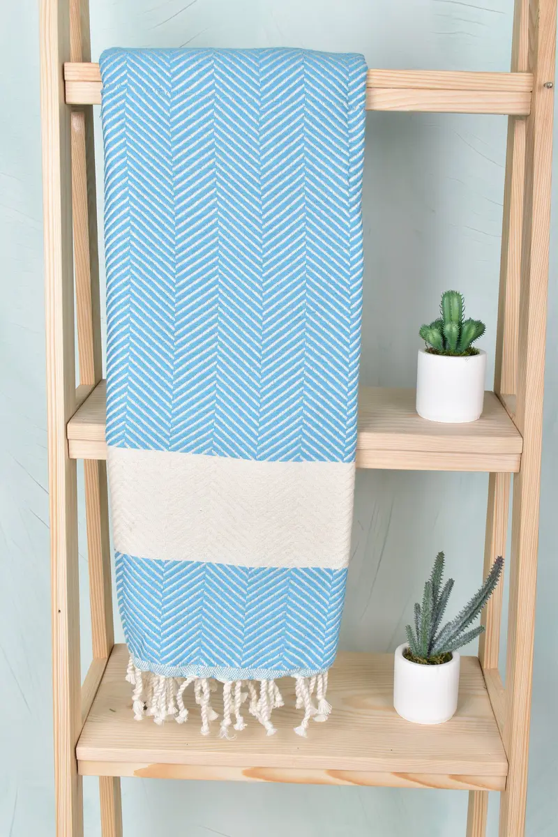 Custom Wedding Gifts, Personalized Towel, Bachelorette Towel, Wedding Gift Ideas, 70x40 Cotton Zig zag Towel, Beach towel, Turkish Towel Monogram - 8