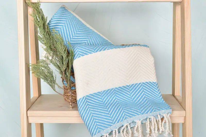Custom Wedding Gifts, Personalized Towel, Bachelorette Towel, Wedding Gift Ideas, 70x40 Cotton Zig zag Towel, Beach towel, Turkish Towel Monogram - 4