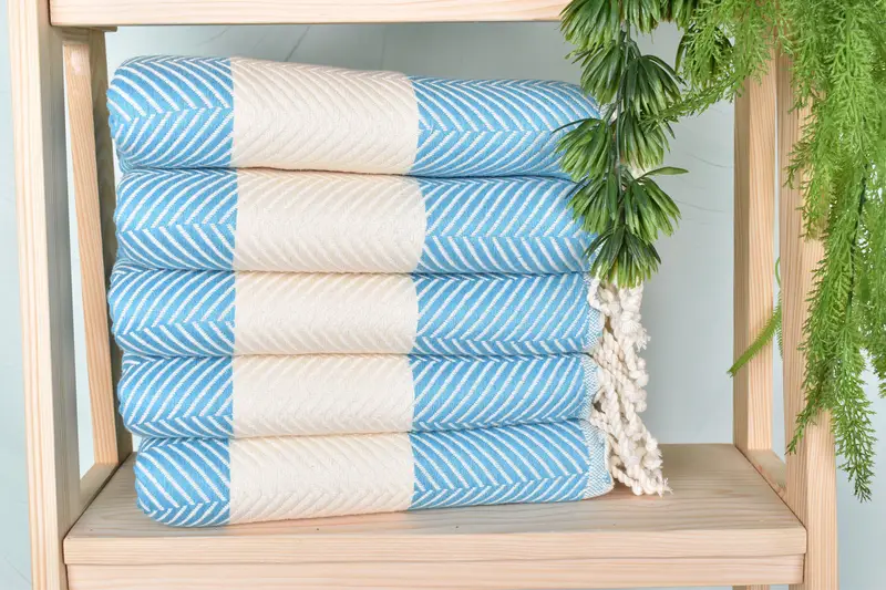 Custom Wedding Gifts, Personalized Towel, Bachelorette Towel, Wedding Gift Ideas, 70x40 Cotton Zig zag Towel, Beach towel, Turkish Towel Monogram - 2