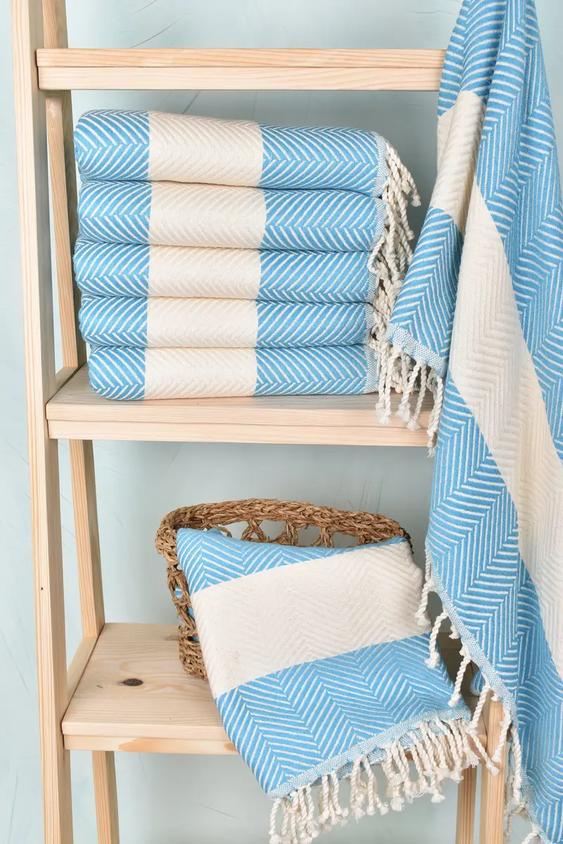 Custom Wedding Gifts, Personalized Towel, Bachelorette Towel, Wedding Gift Ideas, 70x40 Cotton Zig zag Towel, Beach towel, Turkish Towel Monogram - 3
