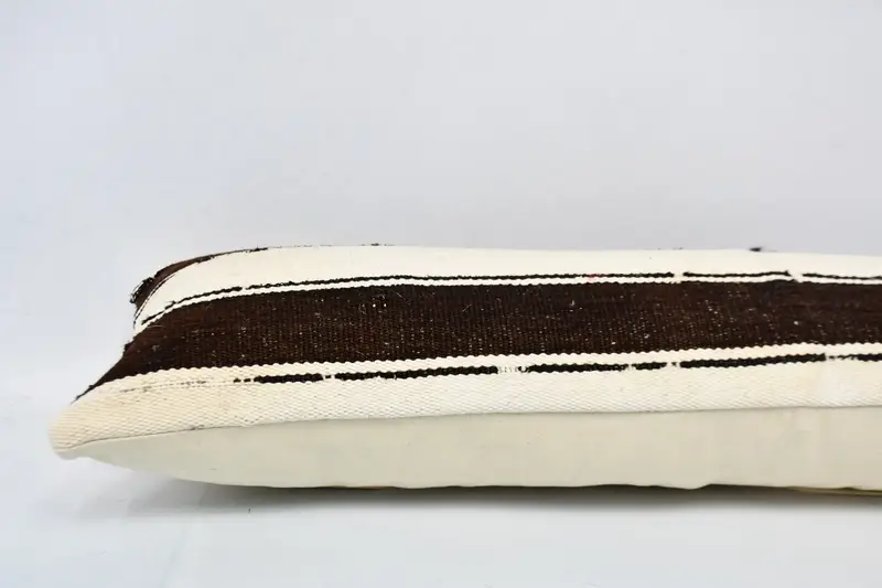 Pillow for Couch, Traditional Pillow Case, Wholesale Cushion, Pillow, Vintage Kilim Pillow, Kilim Pillow Cover, 12x36 White Pillow Sham - 5