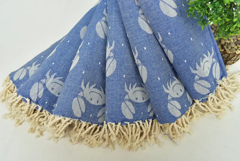 Gift For Bride, Turkish hand towel, Bridesmaid Gift, 68x40 Cotton Crab Design Towel, Friends Beach Towel, Bachelorette Beach Towel, Custom Gift - 4