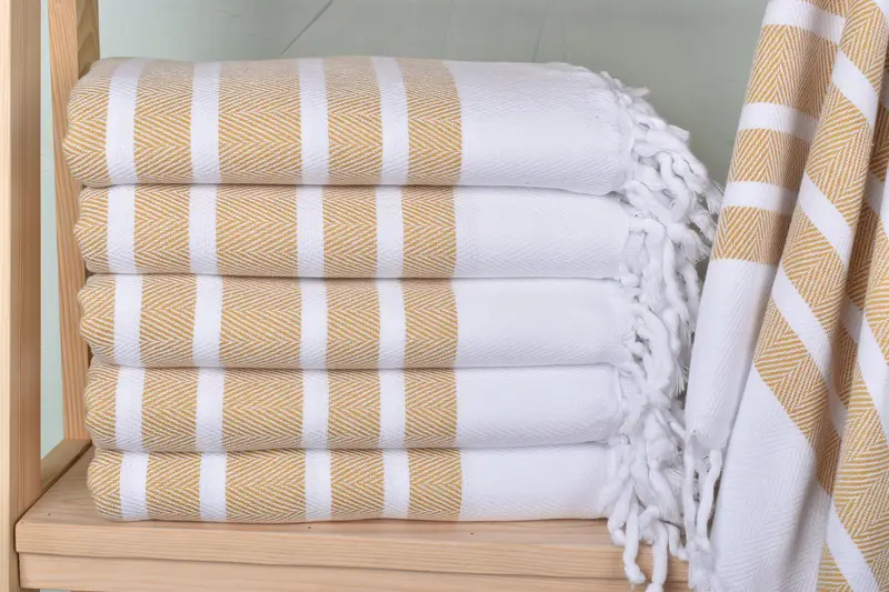 Monogrammed Beach Towel, Gift Towel, Scarf Towel, Lightweight Turkish towel, 70x40 Cotton Herringbone Towel, Monogram Beach Towel, Custom Name Towel - 1