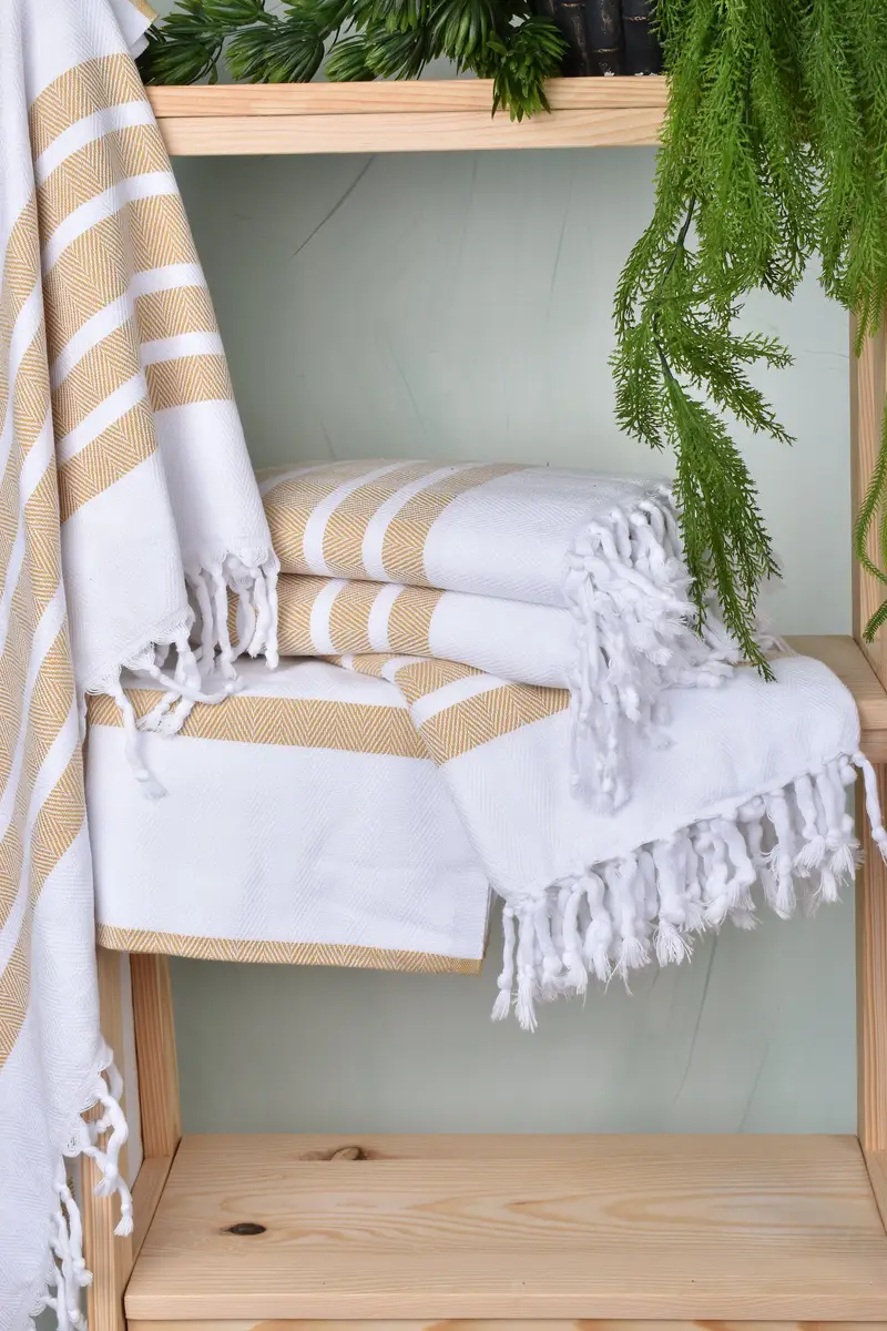 Monogrammed Beach Towel, Gift Towel, Scarf Towel, Lightweight Turkish towel, 70x40 Cotton Herringbone Towel, Monogram Beach Towel, Custom Name Towel - 6