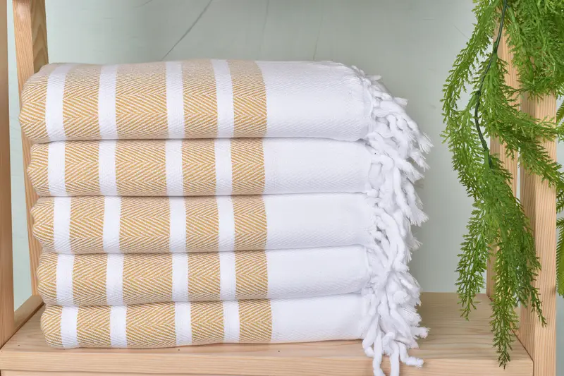 Monogrammed Beach Towel, Gift Towel, Scarf Towel, Lightweight Turkish towel, 70x40 Cotton Herringbone Towel, Monogram Beach Towel, Custom Name Towel - 2