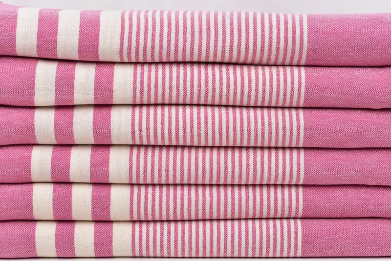 Lightweight Turkish towel, 70x40 Cotton Striped Towel, Boyfriend Christmas Gift, Sand-resistant towel, Bachelorette Party Favors, Turkish Towel Set - 2