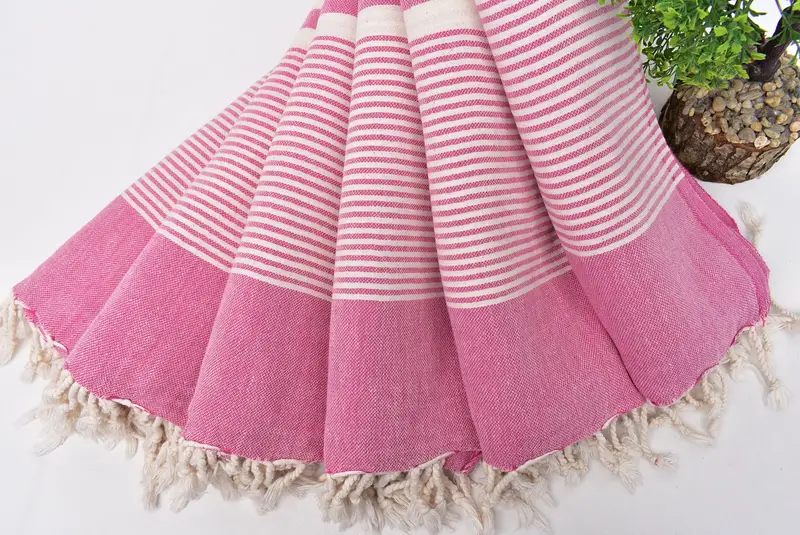 Lightweight Turkish towel, 70x40 Cotton Striped Towel, Boyfriend Christmas Gift, Sand-resistant towel, Bachelorette Party Favors, Turkish Towel Set - 4