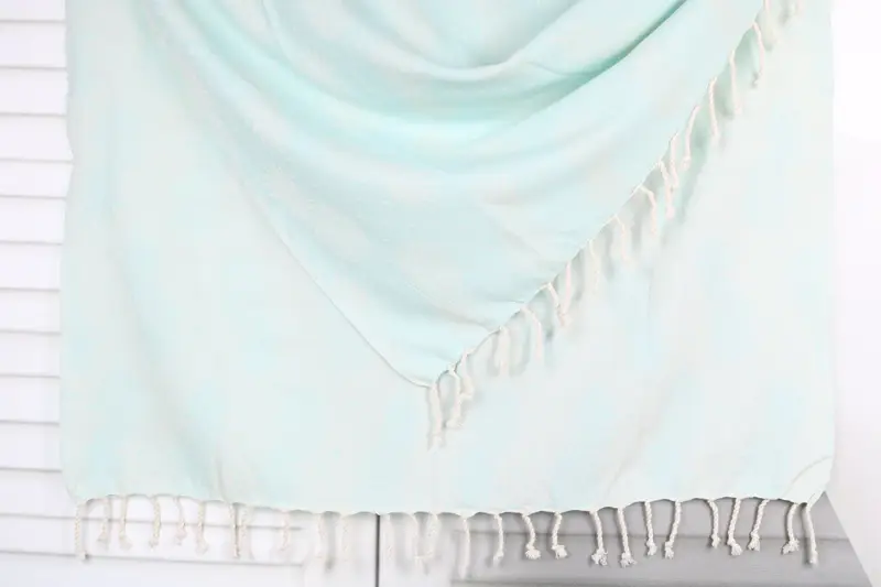 Personalized Pineapple Design Towel Mint Cotton 40x79 Inches