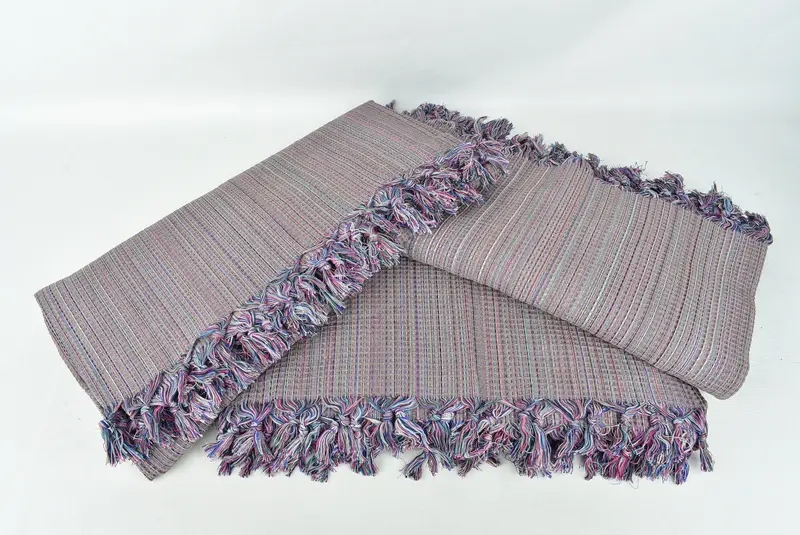 Bedspread, Turkish Blanket, 92x88 Cotton Geometric Towel, Personalized Gifts, Decorative Bedspread, Bachelor Gift, Wedding Hand Made Gift - 6