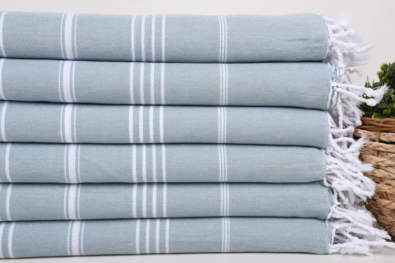 Custom Wedding Gift, Bridal Shower Gift, 70x40 Cotton Striped Towel, Bachelorette Party Favor, Turkish Towel Personalized, Absorbent Turkish towel - 2