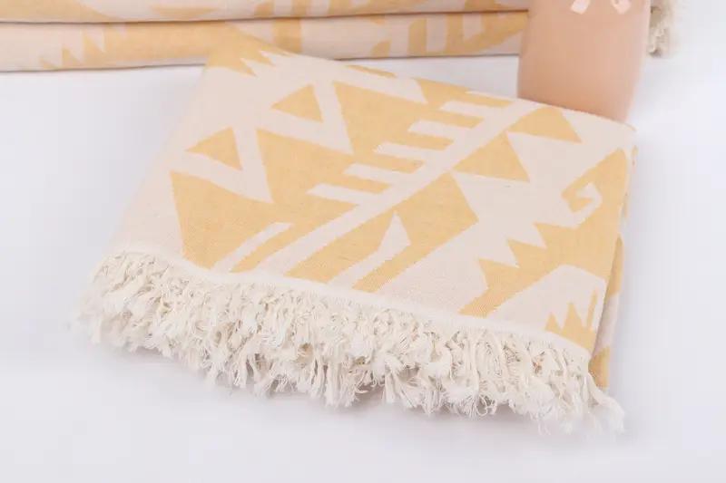 Gift For Her, Valentines Day Gift, Quick-dry peshtemal, 76x40 Cotton Geometric Towel, Personalized Towel, Lightweight Turkish towel for beach - 6