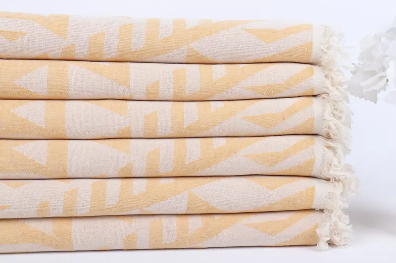 Gift For Her, Valentines Day Gift, Quick-dry peshtemal, 76x40 Cotton Geometric Towel, Personalized Towel, Lightweight Turkish towel for beach - 4