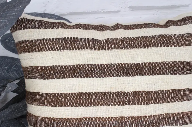 18x18 Brown Pillow Case, Meditation Cushion, Designer Throw Cushion Cover, Gift Pillow, Pillow, Vintage Kilim Throw Pillow, Boho Pillow Sham Cover - 2