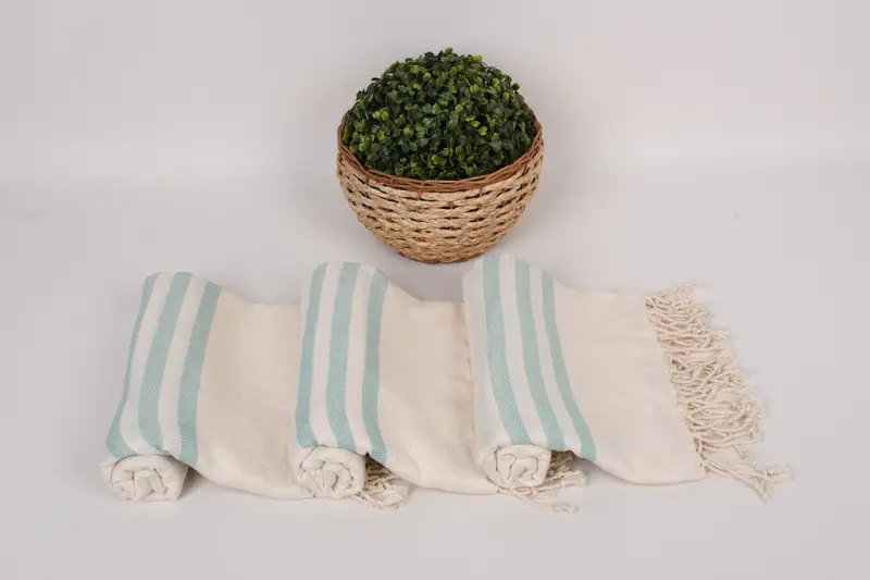 Personalized Gift For Her, Bridesmaid Gift, 70x40 Cotton Striped Towel, Turkish Towel Beach Towel, Organic Turkish towel, Personalized Gifts - 8