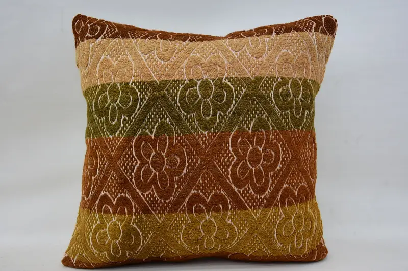 20x20 Red Pillow Sham, Pillow for Couch, Kilim Cushion Sham, Pillow Cover, Vintage Pillow, Outdoor Cushion Cover, Handmade Pillow Cover - 1