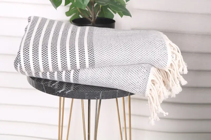 Bulk Order Towel, Scarf Towel, Turkish Beach Towel Monogram, Custom Gifts, 76x40 Cotton Striped Towel, Gift For Her, Soft towel, Beach towel - 3
