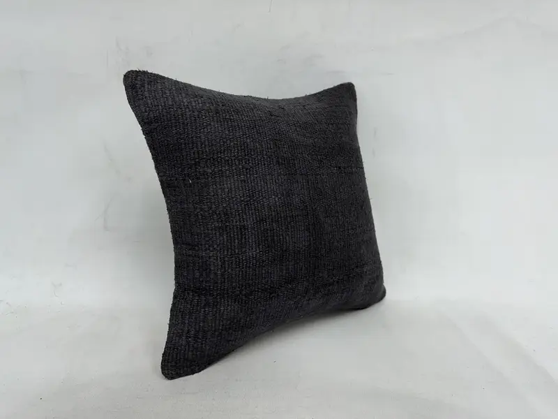 16x16 Brown Cushion, Pastel Pillow, Knitted Cushion, Pillow Sham, Home Decor Pillow, Nomadic Pillow Case, Kilim Pillow Cover, Pillow for Sofa - 3