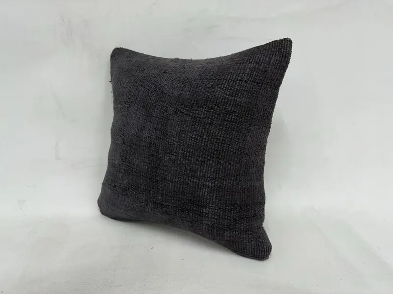 16x16 Brown Cushion, Pastel Pillow, Knitted Cushion, Pillow Sham, Home Decor Pillow, Nomadic Pillow Case, Kilim Pillow Cover, Pillow for Sofa - 4
