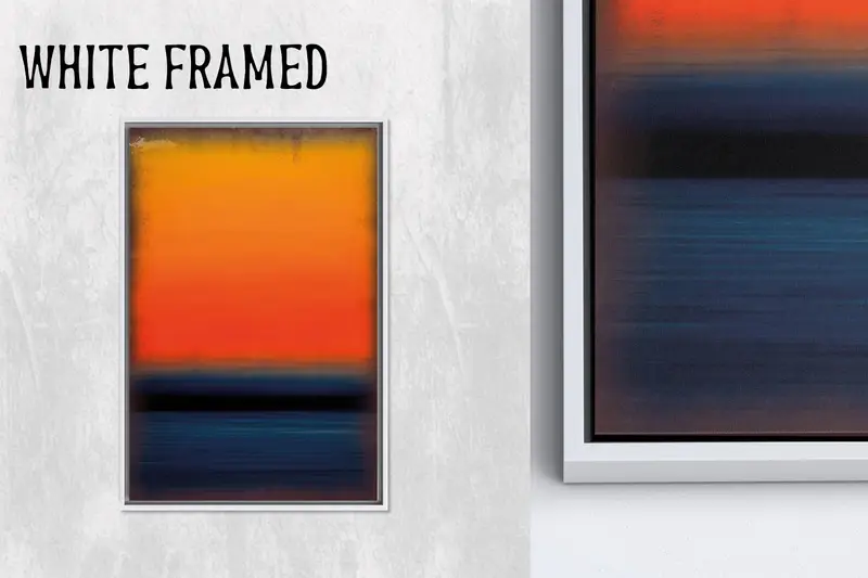 Modern Soyut Kanvas: Lüks Turuncu Yumuşak Tonlar Sanat Eseri Baskısı