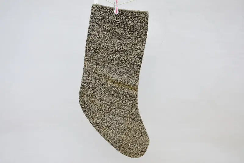 ブラウン & ベージュ クリスマス オーナメント ストッキング、お祝いの休日の装飾