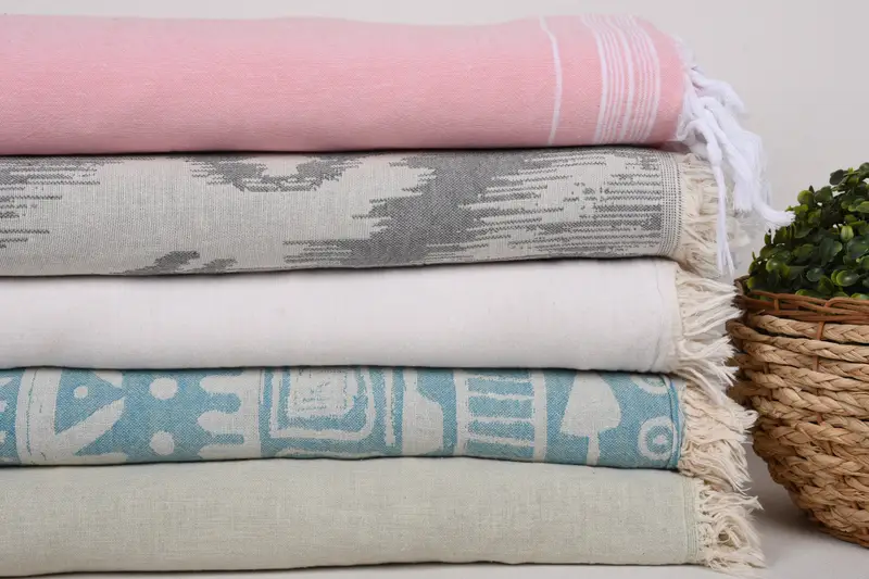 Bachelorette Party Favors, King Size Bedspread, Personalized Blanket, Turkish Bedcover, 80x60 Cotton Set of 5 Towel, Woven Throw Blanket - 3