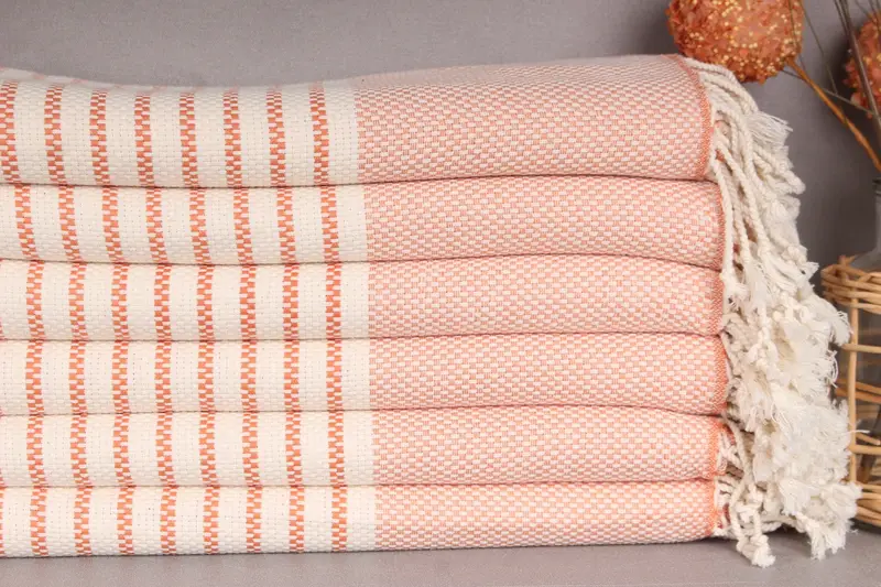 76x40 Cotton Striped Towel, Wedding Gifts Towel, Lightweight towel, Customized Turkish Towel, Quick-dry peshtemal, Peshtemal Towel, Xmas Gifts - 2