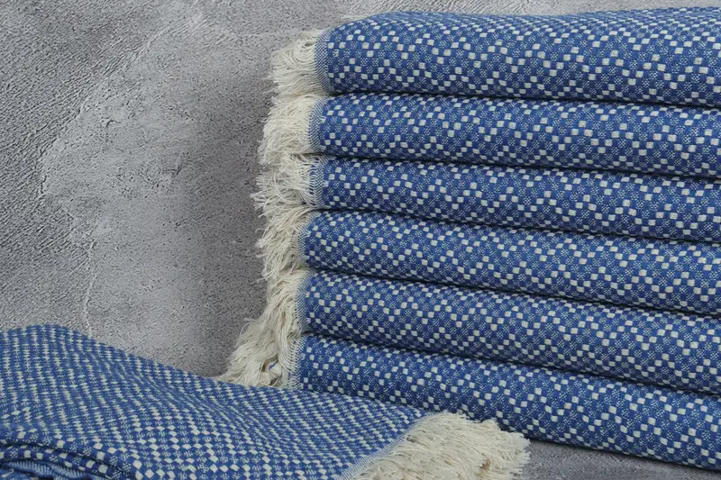 Custom Wedding Gifts, Throw Blanket Couch, Gift For Wedding Day, Summer Gift, Oversized Beach Towel, Turkish Blanket, 76x68 Cotton Herringbone Towel - 2
