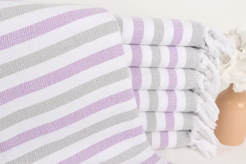 Beach Towel Bulk, Organic Turkish towel, Customized Turkish Towel, Home Gift, Bridal Shower Favors, 64x40 Cotton Striped Towel, Unique Wedding Gift - 1