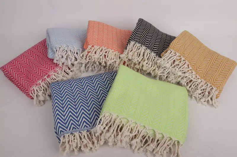 70x40 Cotton Zig zag Towel, Personalized Turkish Towel, Beach Theme Wedding Gift, Birthday Gift, Peshtemal Towel, Personalized Beach Towel - 4