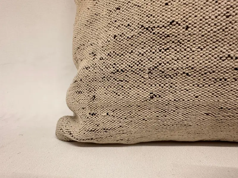 12x24 Beige Pillow, Interior Designer Pillow, Handmade Kilim Cushion, Retro Throw Cushion, Knitted Pillow, Pillow, Kilim Pillow, Vintage Pillow - 2