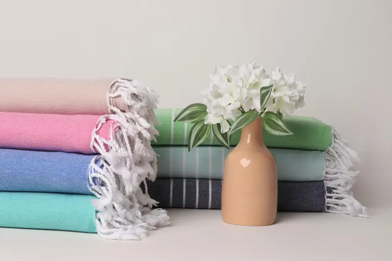 Personalized Gift, Valentines Day Gift, 70x40 Cotton Striped Towel, Bridemaids Beach Towel, Sand-Resistant Peshtemal, Custom Gift, Peshtemal Towel - 2