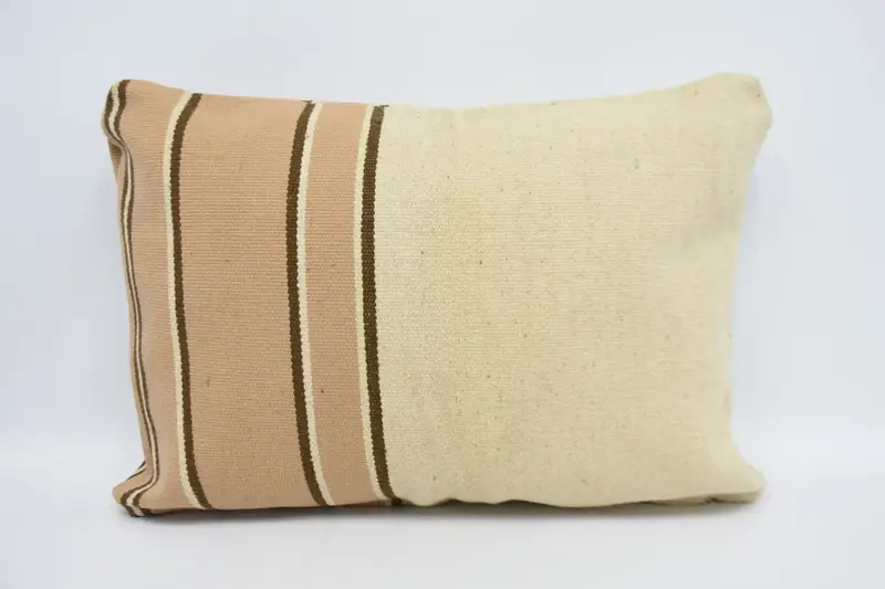 Living Room Throw Pillow Cover, Pillow Cover, Pillow for Couch, 20x28 Beige Cushion, Handmade Kilim Cushion, Kilim Cushion Sham - 1