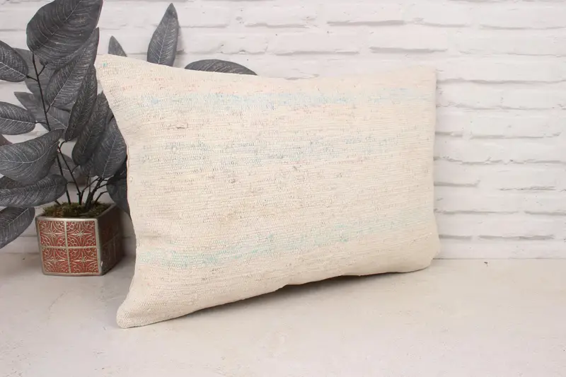 16x24 White Cushion, Vintage Kilim Pillow, Kilim Pillow, Pillow Cover, Boho Throw Pillow Case, Kilim Pillow Cover, Sofa Cushion Cover - 3