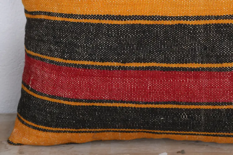 20x20 Red Cushion Cover, Vintage Kilim Throw Pillow, Ikat Cushion Cover, Turkish Kilim Pillow, Ethnical Kilim Rug Pillow, Garden Cushion, Pillow - 3