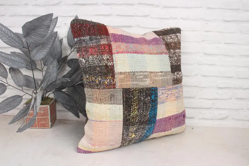 Turkish Pillow, 20x20 Purple Cushion Case, Gift Pillow, Cushion Cover, Outdoor Patio Pillow Sham, Toss Pillow Cover, Home Decor Pillow - 3