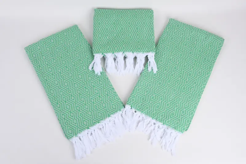74x40 Cotton Diamond Towel, Monogrammed Beach Towel, Organic Turkish towel, Peshtemal, Turkish Bath Towel Set, Beach Wedding Favor, Travel towel - 6