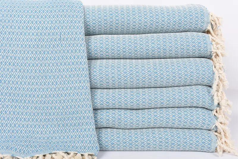 96x80 Cotton Diamond Towel, Personalize Gift, Bridesmaid Gifts, Turkish Blanket Queen, Tablecloth, Halloween Bachelorette Party, Throw Blanket Couch - 1