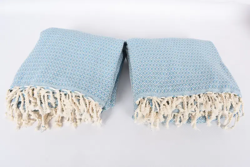 96x80 Cotton Diamond Towel, Personalize Gift, Bridesmaid Gifts, Turkish Blanket Queen, Tablecloth, Halloween Bachelorette Party, Throw Blanket Couch - 6