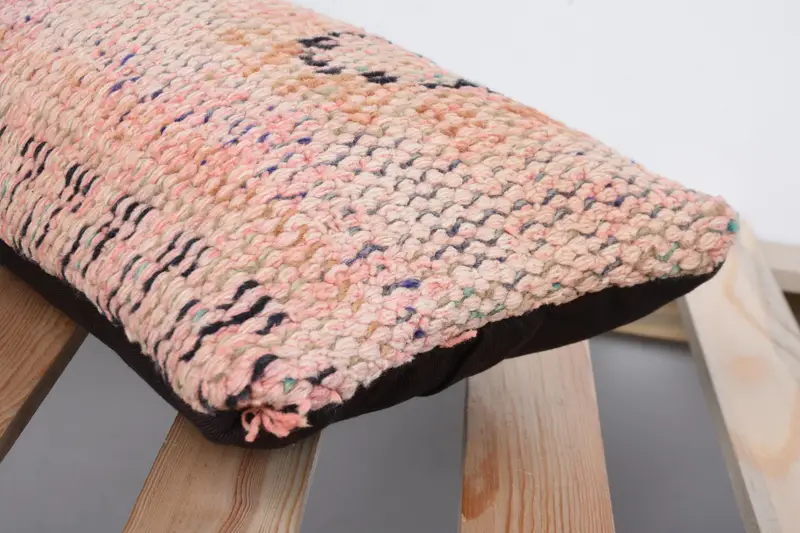 Square Throw Cushion Case, Handmade Kilim Cushion, Pillow for Sofa, 8x16 Orange Pillow Case, Pillow Sham, Ethnical Kilim Rug Pillow - 7