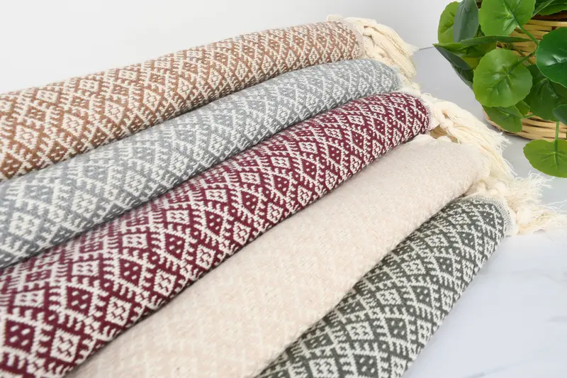 Eco-Friendly Turkish Towel, Bridesmaid Gifts Personalized, 70x40 Cotton Diamond Towel, Travel towel, Hammam towel, Absorbent Turkish towel - 2